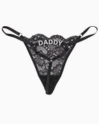 Signature "Lace" Name Thong