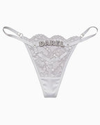 Signature "Lace" Name Thong
