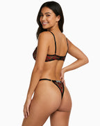 Signature "Crotchless" Name Thong
