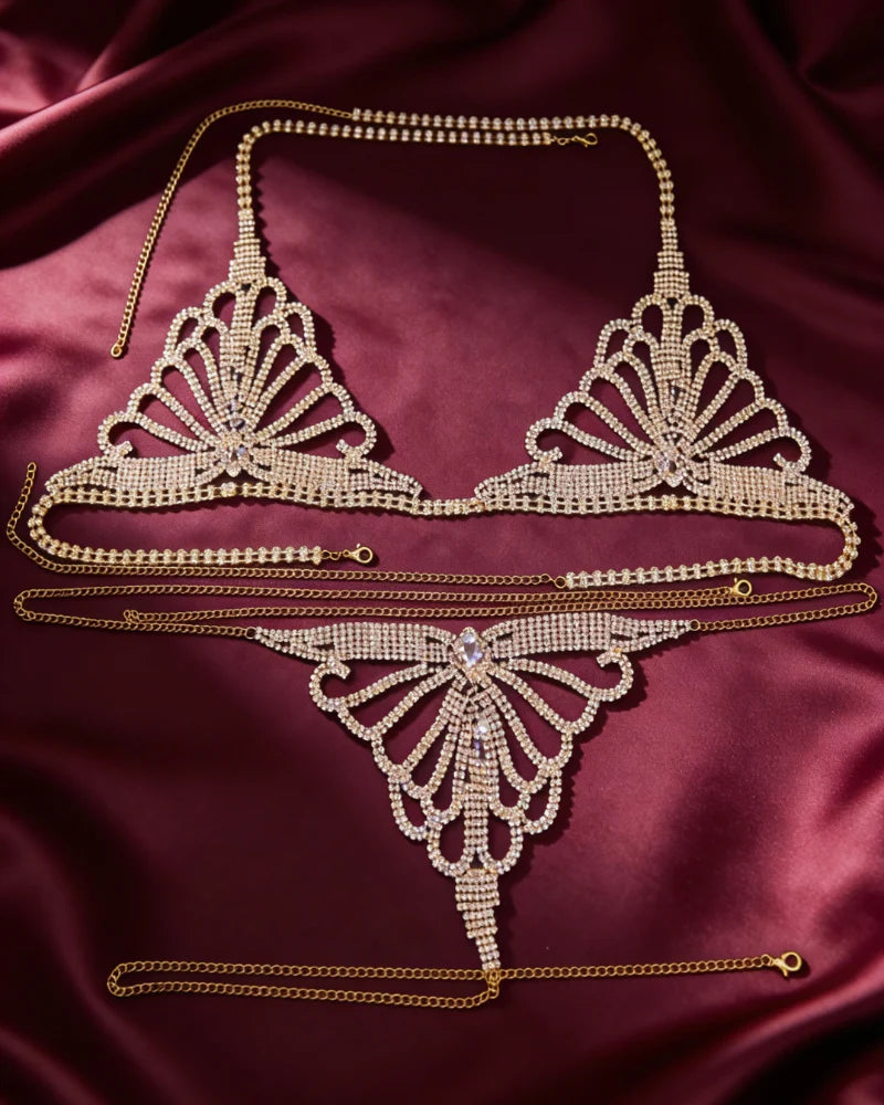 Seductive Chain Lingerie Set