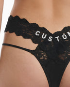 Signature "Cut out" Name Thong